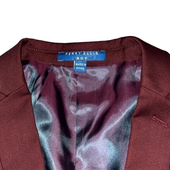 Perry Ellis Boys Solid 4-Pcs Suit Set - Picture 7 of 16